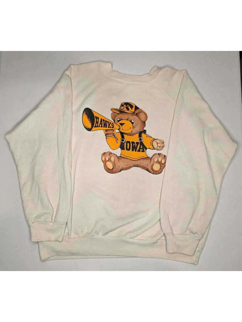 80s University of Iowa “Perky The Bear” Crewneck